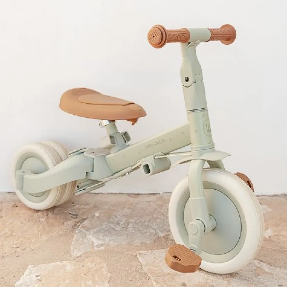 Little Dutch 4 in 1 Driewieler Green