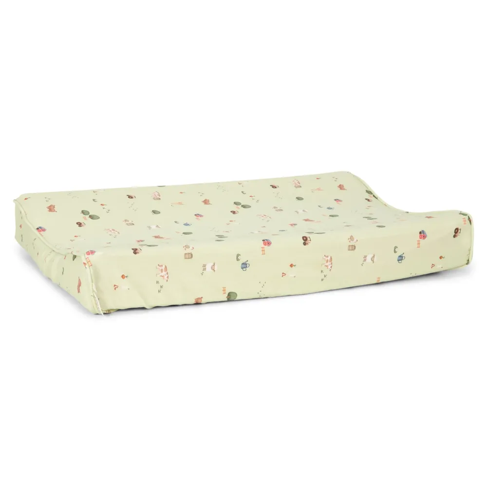 Little Dutch Aankleedkussenhoes - Groen - Little Farm