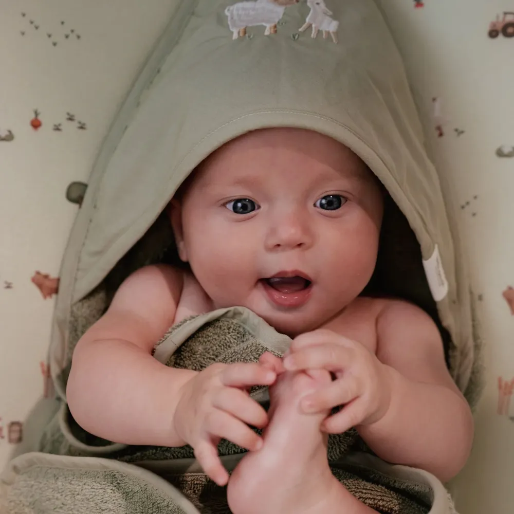 Little Dutch Aankleedkussenhoes - Groen - Little Farm