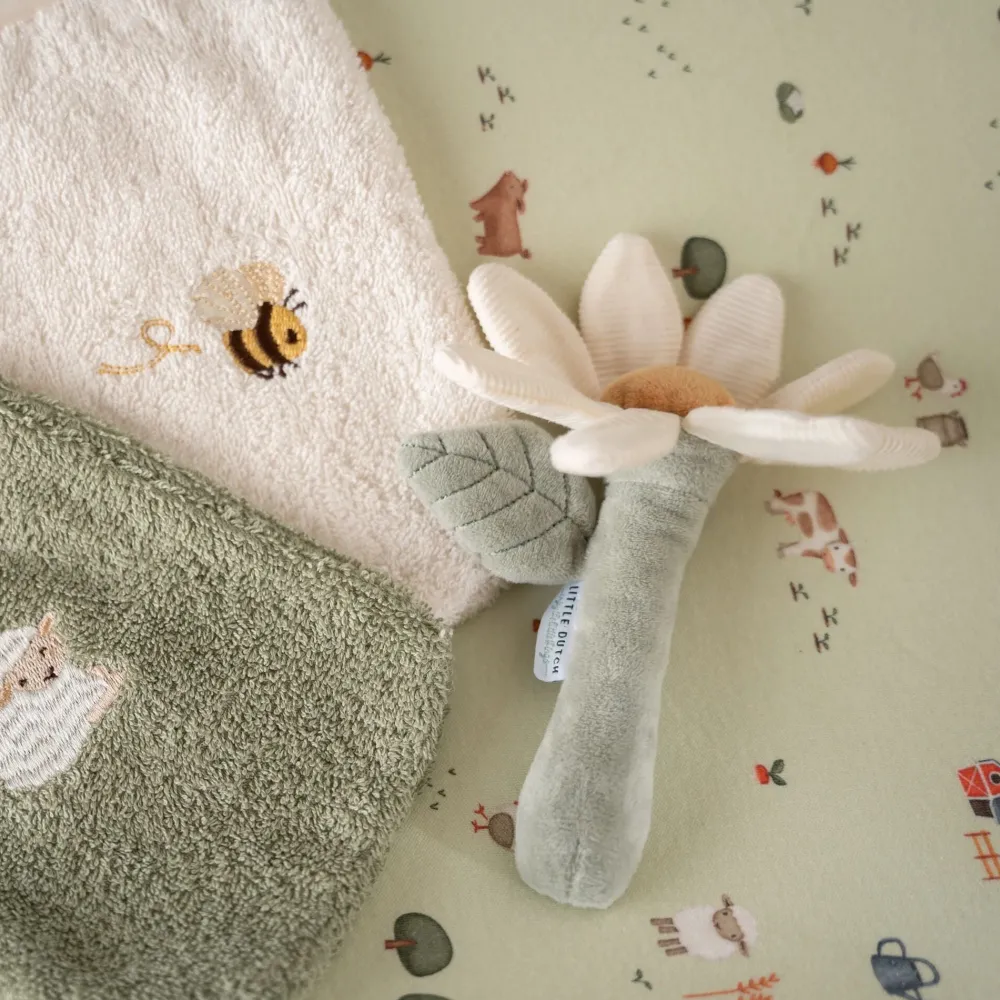 Little Dutch Aankleedkussenhoes - Groen - Little Farm