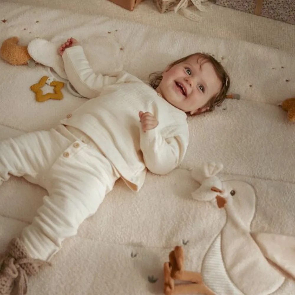 Little Dutch Activiteiten speelkleed - Wit - Newborn Naturals