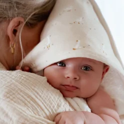 Little Dutch Badcape - Wit - 75 x 75 - Newborn Naturals - Little Goose