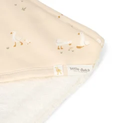 Little Dutch Badcape - Wit - 75 x 75 - Newborn Naturals - Little Goose