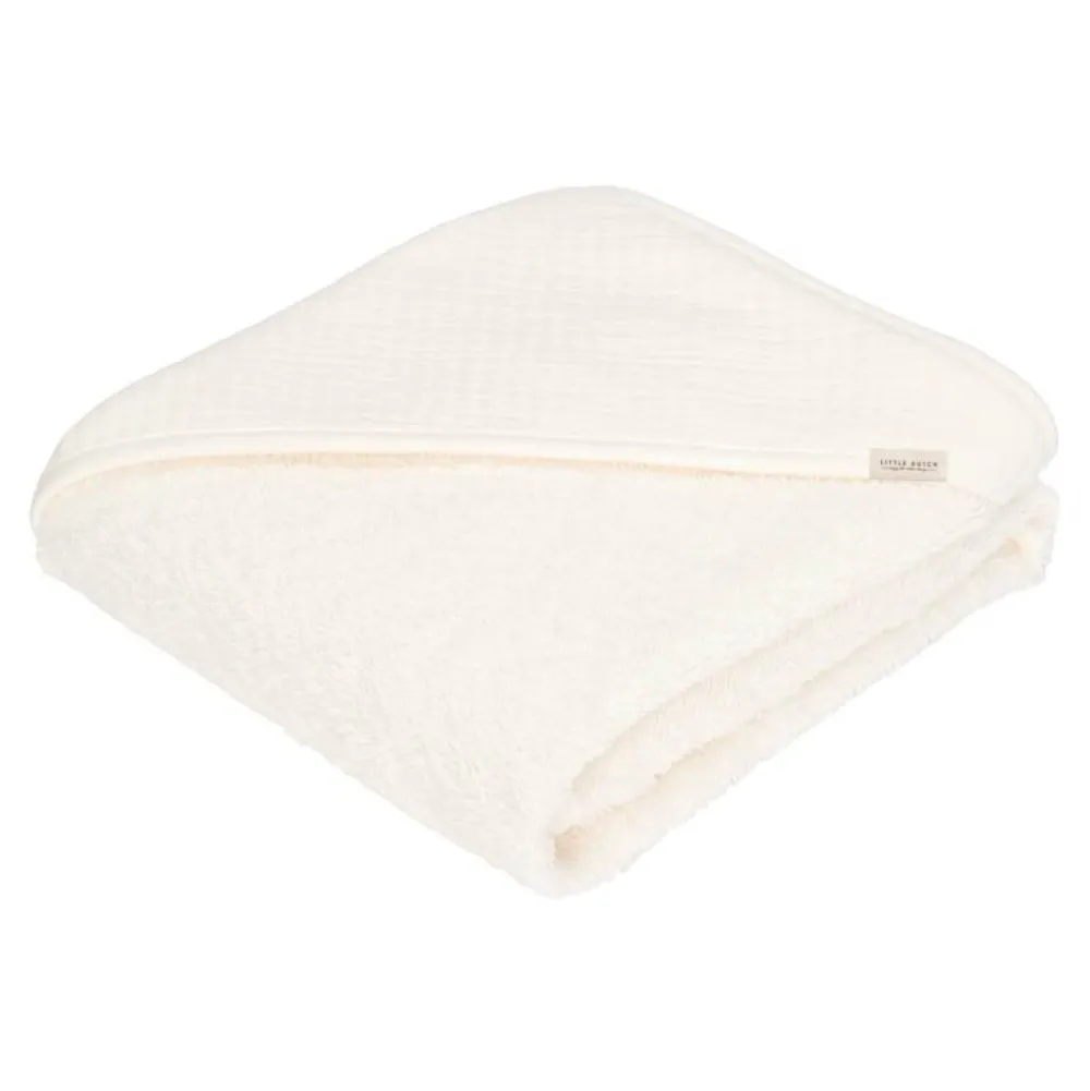 Little Dutch Badcape Pure Soft White - 75x75 cm