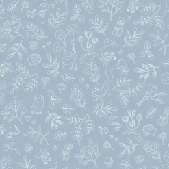Little Dutch Behangstaal vliesbehang – Blauw – Forest Friends – Forest Wonder