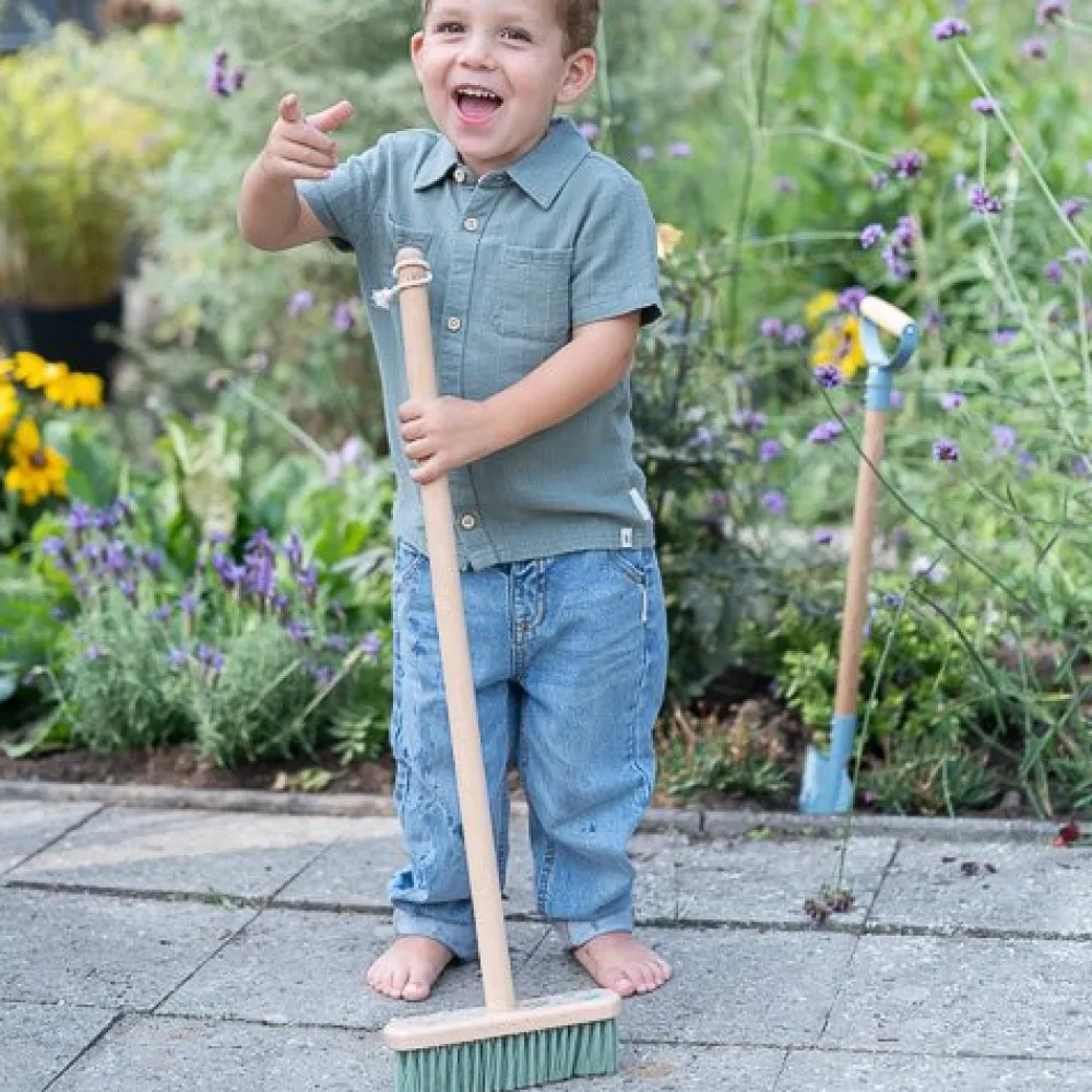 Little Dutch Bezem - Blauw - Forest Friends