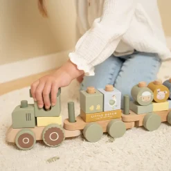 Little Dutch Blokkentrein tractor Little Farm