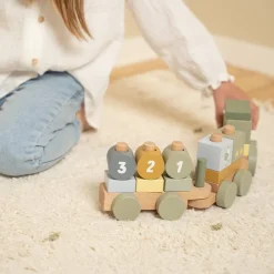 Little Dutch Blokkentrein tractor Little Farm