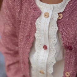 Little Dutch Blouse lange mouw - Met knoopjes - Wit - Fairy Garden