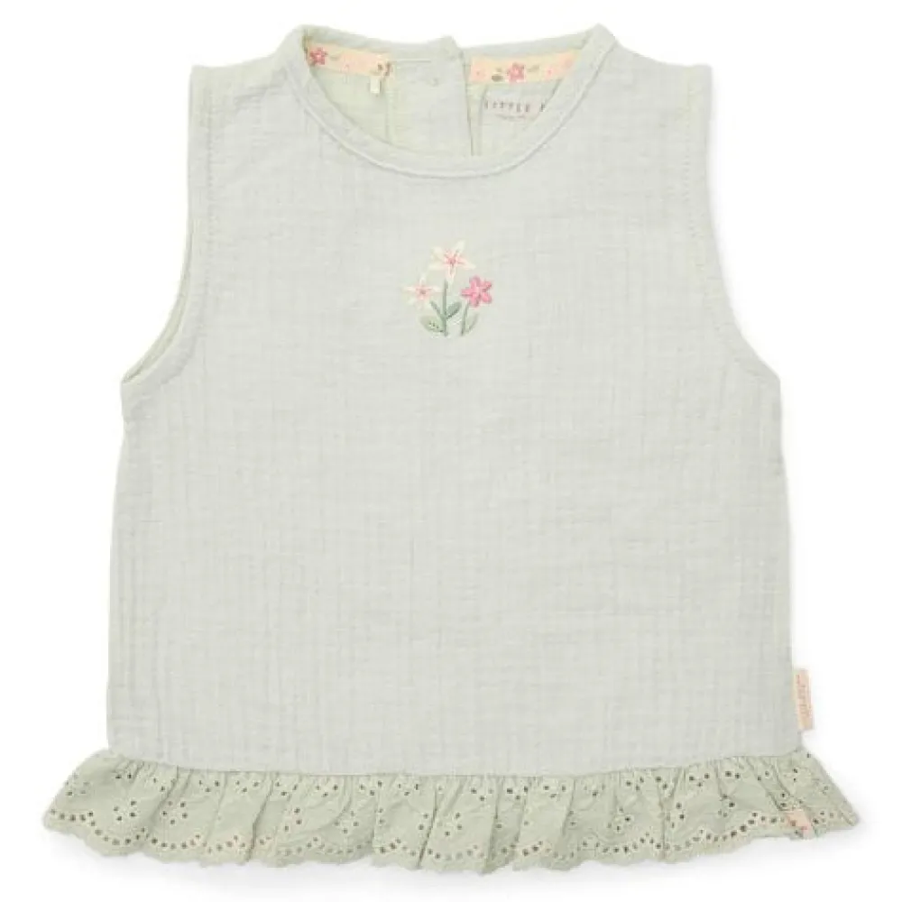 Little Dutch Blouse mouwloos - Groen - Fairy Garden