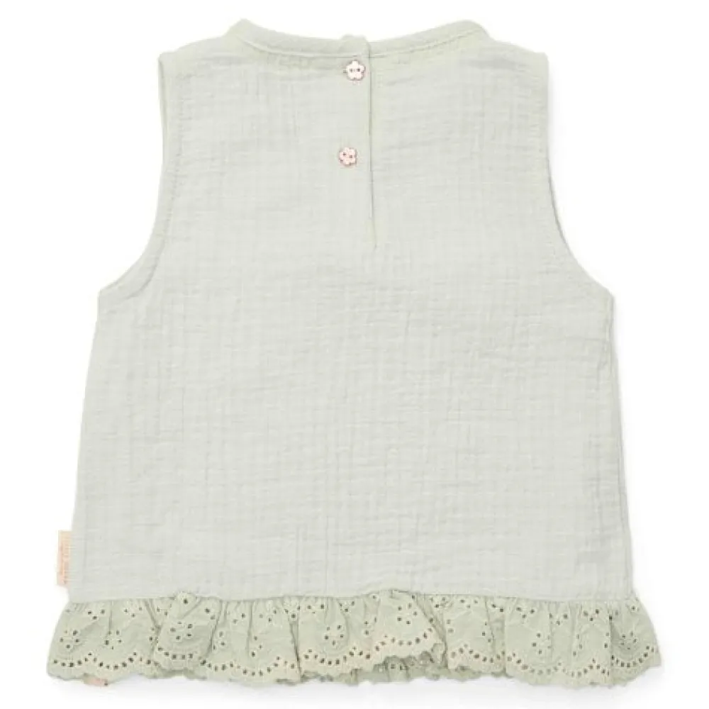 Little Dutch Blouse mouwloos - Groen - Fairy Garden