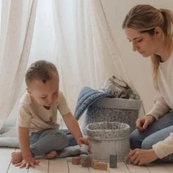 Little Dutch Bouwblokken - Blauw - Forest Friends
