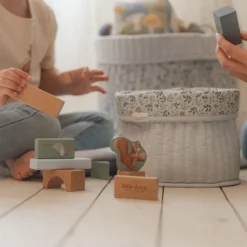 Little Dutch Bouwblokken - Blauw - Forest Friends