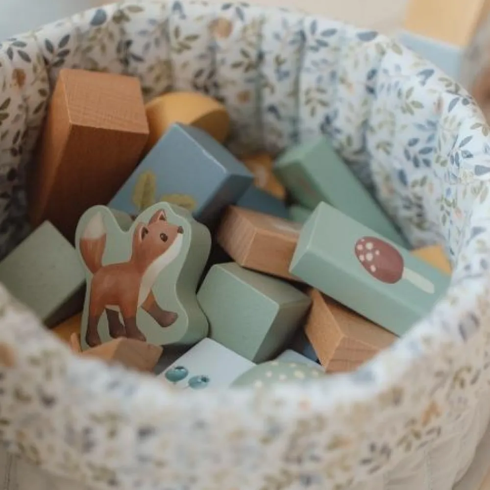 Little Dutch Bouwblokken - Blauw - Forest Friends