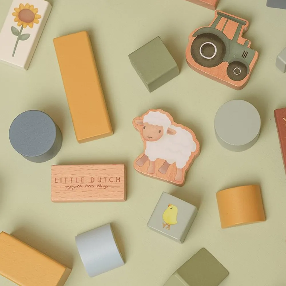 Little Dutch Bouwblokken Little Farm