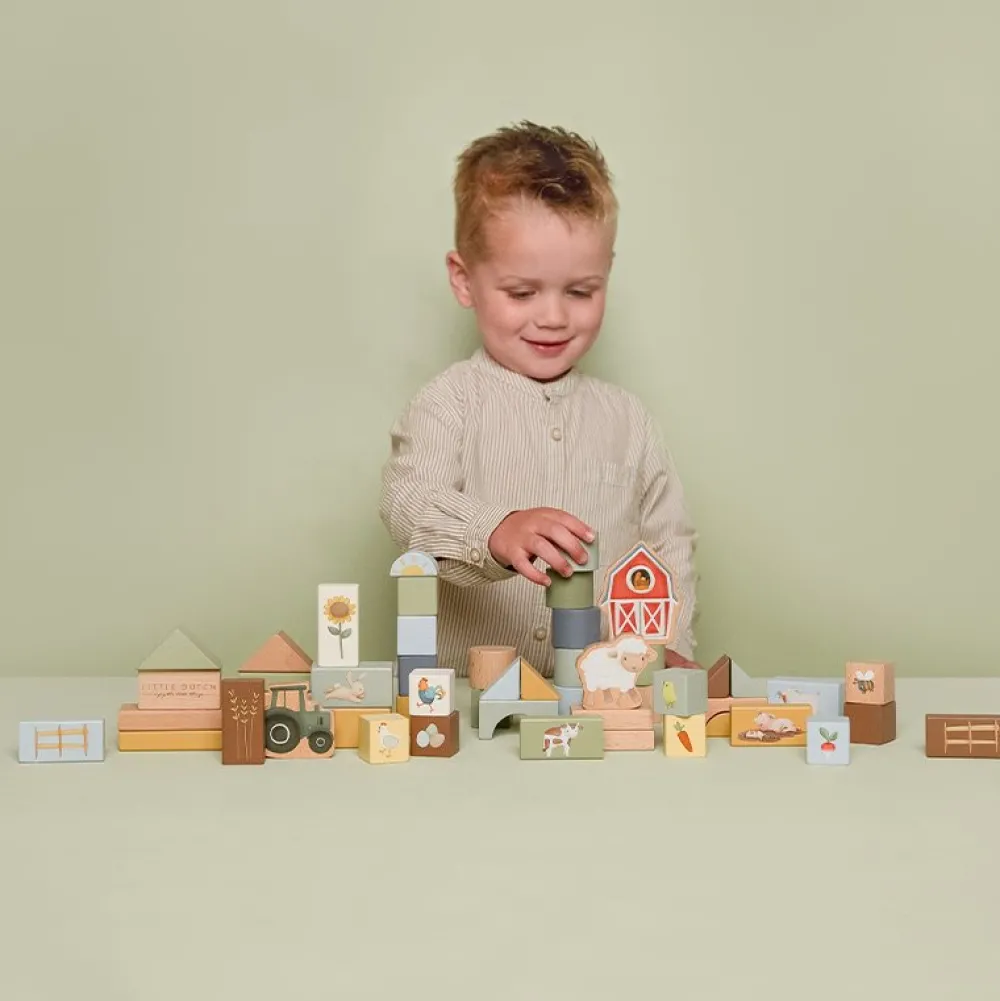 Little Dutch Bouwblokken Little Farm