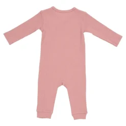 Little Dutch Boxpakje met overslag Rib Vintage Pink