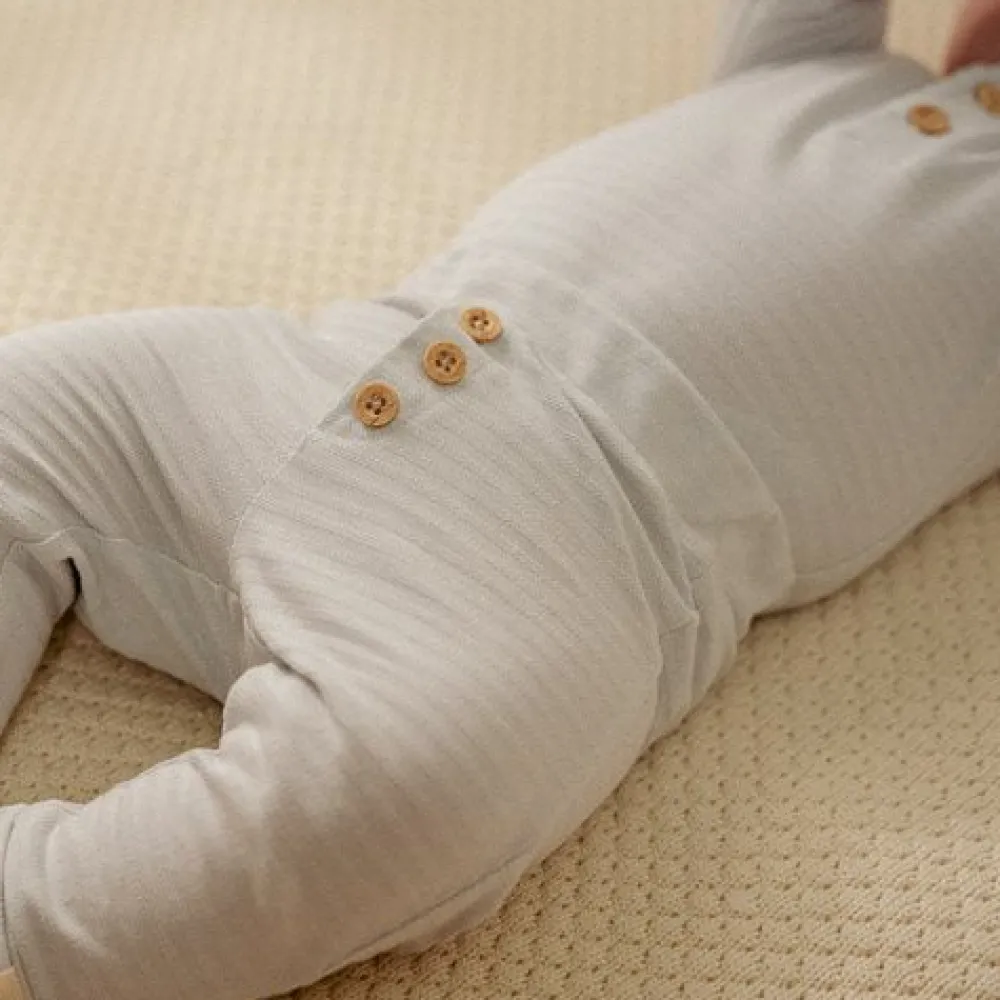 Little Dutch Broek - Blauw - Forest Friends - Gestreept