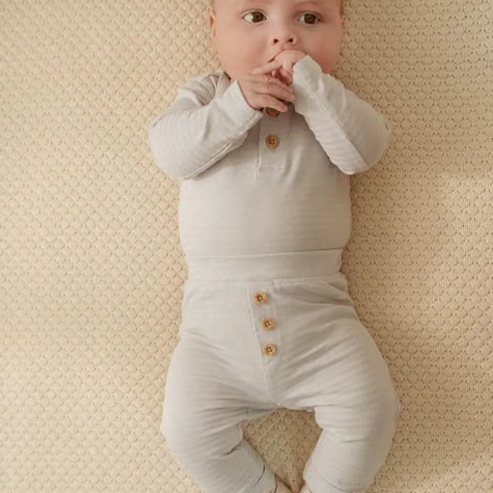 Little Dutch Broek - Blauw - Forest Friends - Gestreept