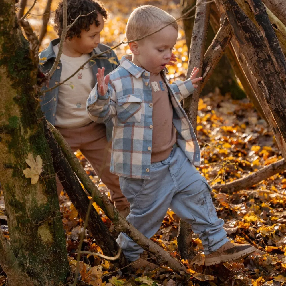 Little Dutch Broek - Joggingstof - Blauw - Forest Friends