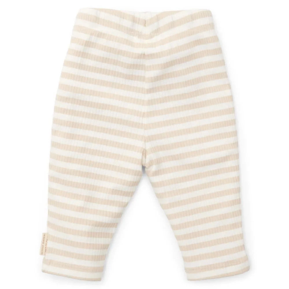 Little Dutch Broek - Zand - Newborn Naturals - Gestreept