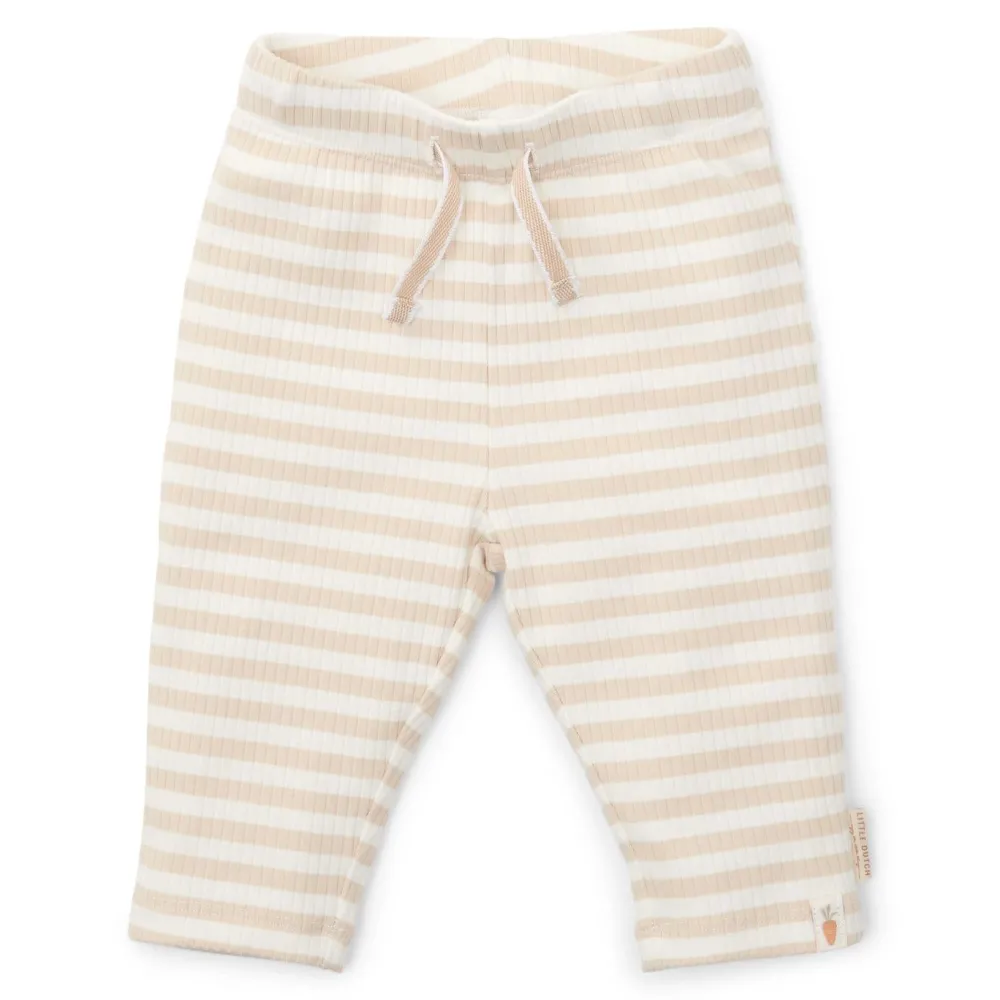 Little Dutch Broek - Zand - Newborn Naturals - Gestreept