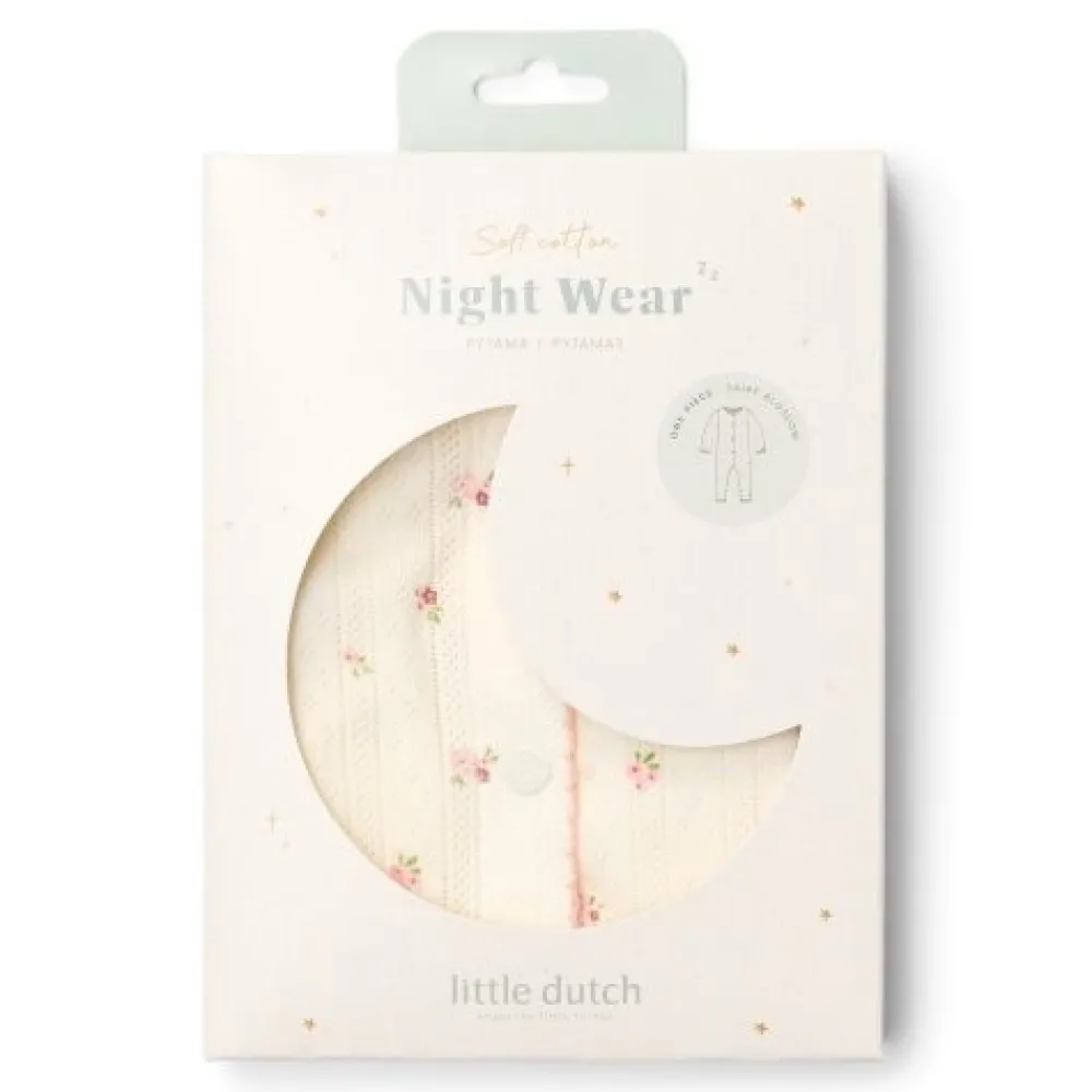 Little Dutch Eendelige pyjama - Wit - Fairy Garden - Fairy Blossom