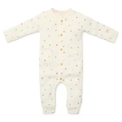 Little Dutch Eendelige pyjama - Wit - Forest Friends - Forest Treasures