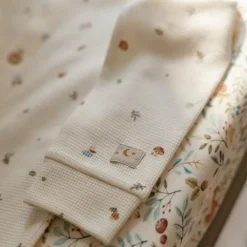 Little Dutch Eendelige pyjama - Wit - Forest Friends - Forest Treasures