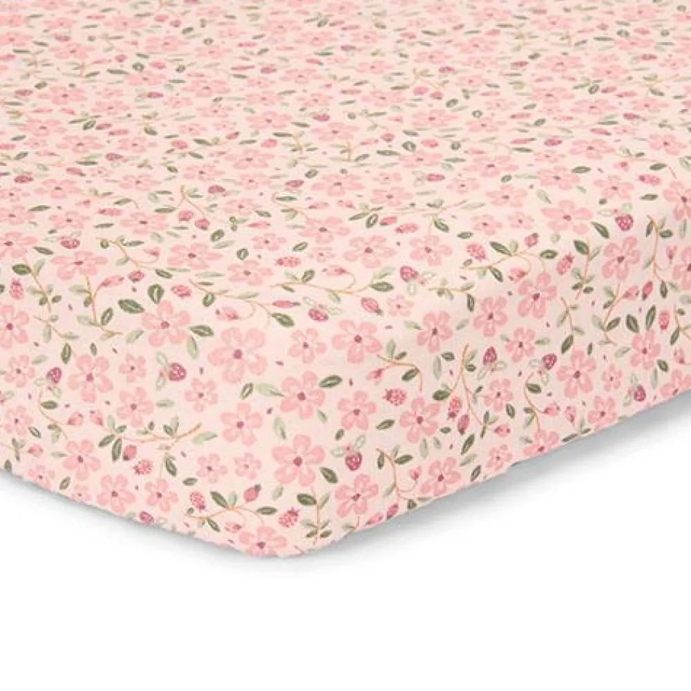 Little Dutch Eenpersoons hoeslaken - Roze - Fairy Garden - Fairy Floral