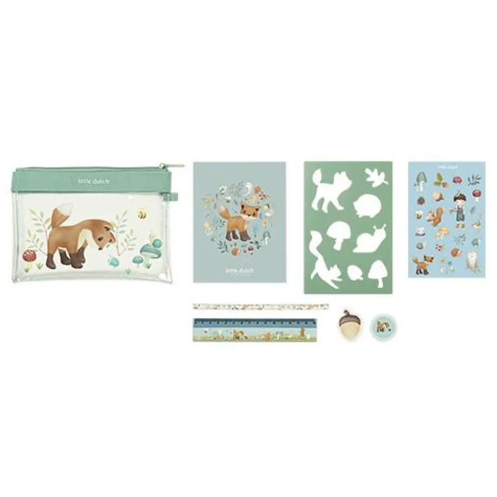 Little Dutch Etui met inhoud - Blauw - Forest Friends