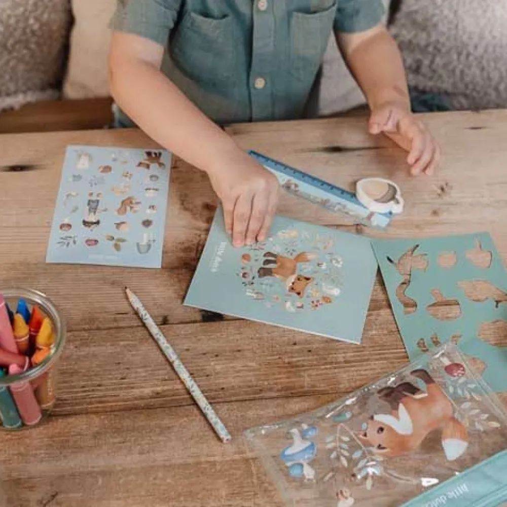 Little Dutch Etui met inhoud - Blauw - Forest Friends