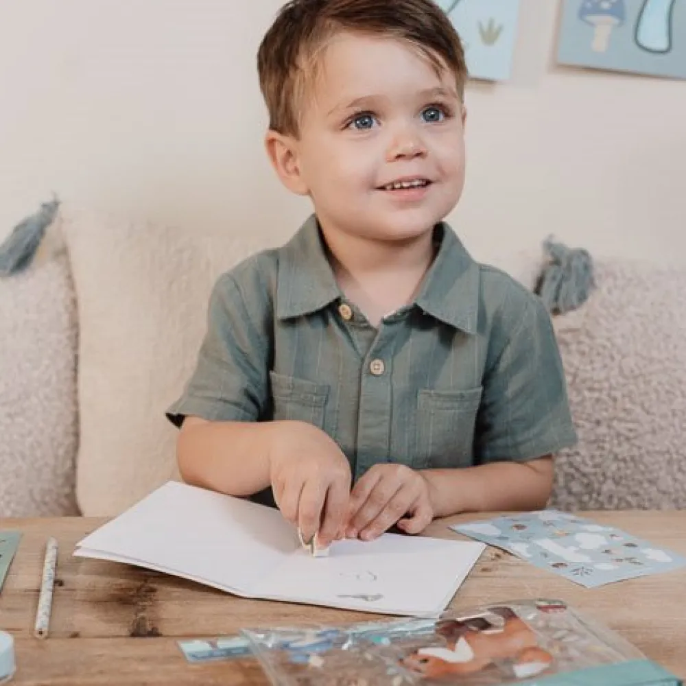 Little Dutch Etui met inhoud - Blauw - Forest Friends