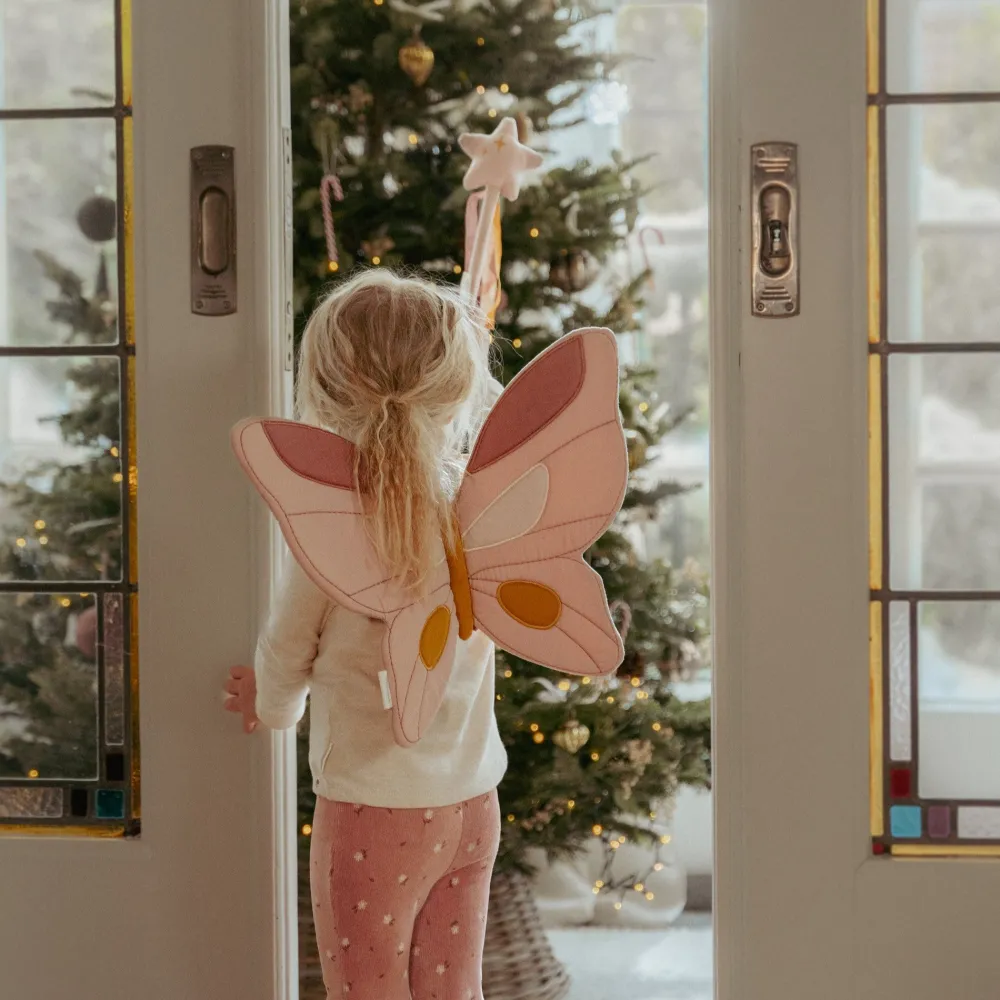 Little Dutch Feeënvleugels en toverstaf - Roze - Fairy Garden