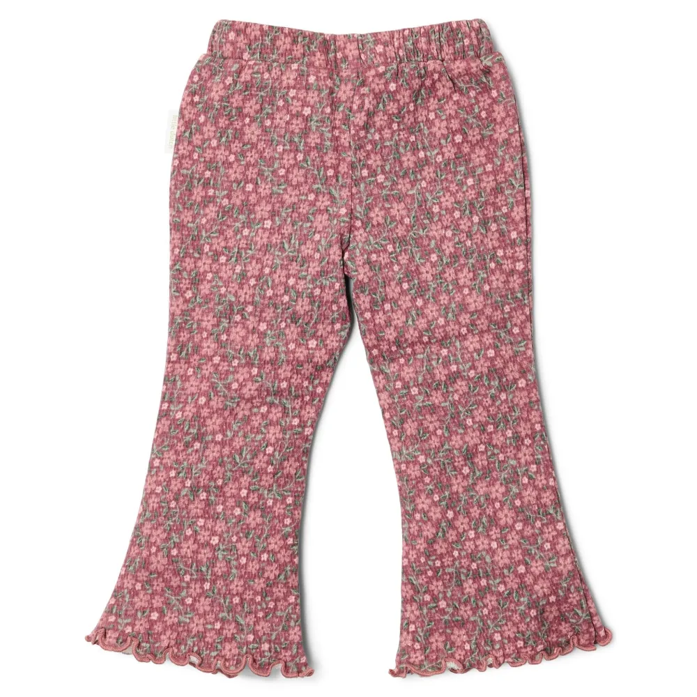 Little Dutch Flared broek - Roze - Fairy Garden - Bloemen