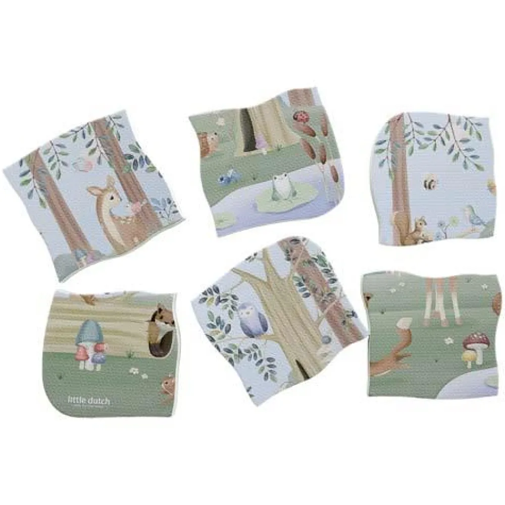 Little Dutch Foam puzzel - Meerkleurig - Forest Friends