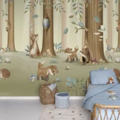 Little Dutch Fotobehang - Meerkleurig - Forest Friends