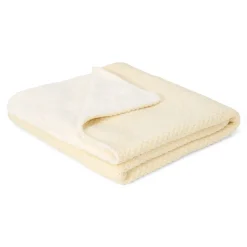 Little Dutch Gebreid ledikantdeken - Fleece – Wit – Essentials