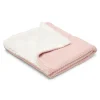 Little Dutch Gebreid ledikantdeken - Fleece - Roze - Essentials