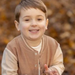 Little Dutch Gebreid vest - Bruin - Forest Friends