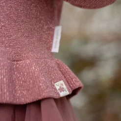 Little Dutch Gebreid vest - Knoopjes - Roze - Fairy Garden