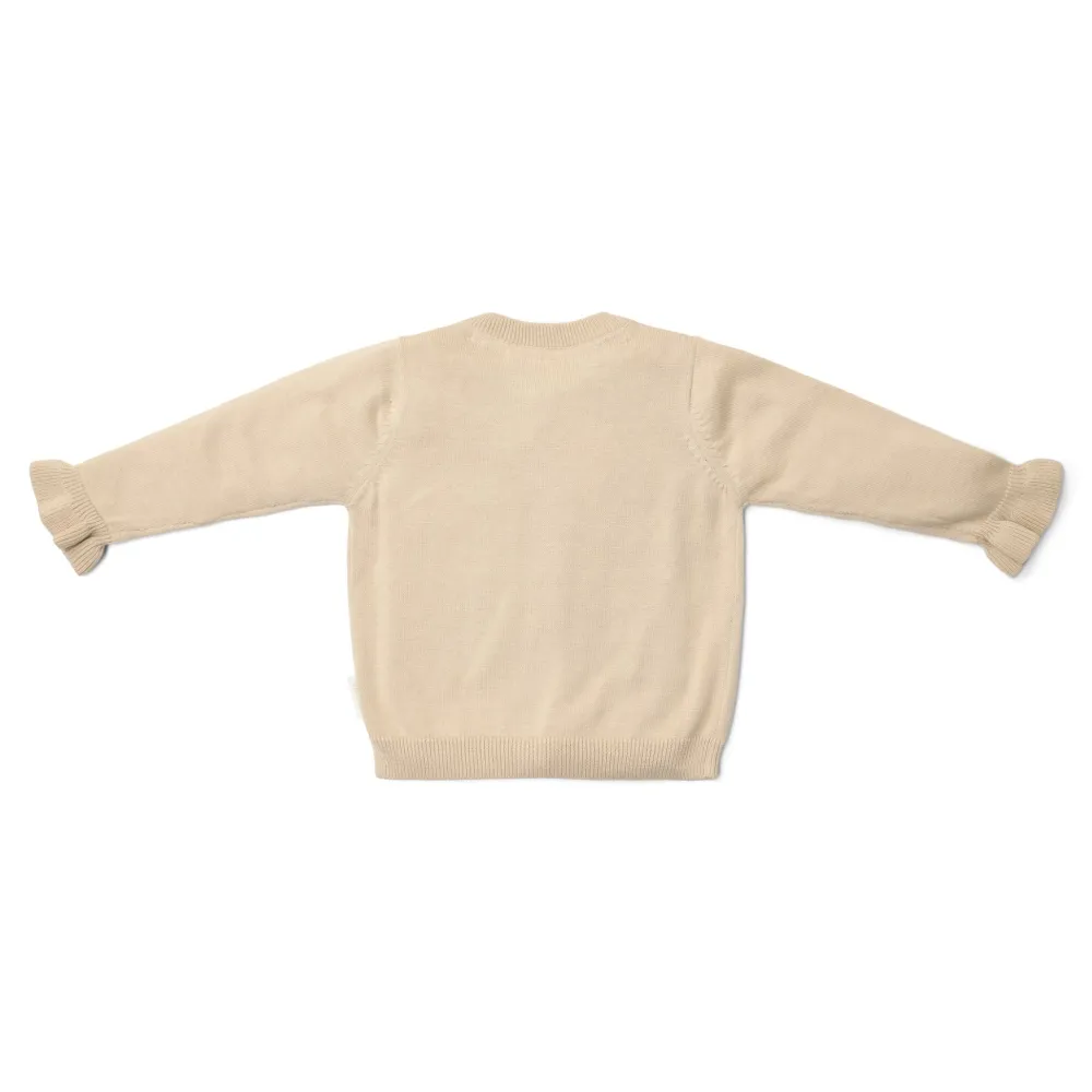 Little Dutch Gebreid vest - Zand - Fairy Garden