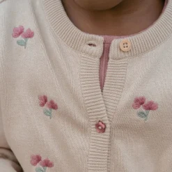 Little Dutch Gebreid vest - Zand - Fairy Garden