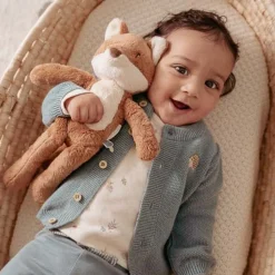 Little Dutch Gebreid vestje - Blauw - Forest Friends