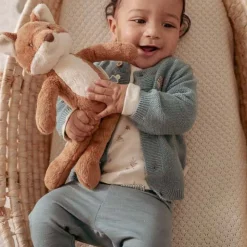 Little Dutch Gebreid vestje - Blauw - Forest Friends