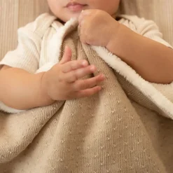Little Dutch Gebreid wiegdeken - fleece - Beige - Essentials