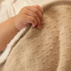 Little Dutch Gebreid wiegdeken - fleece - Beige - Essentials