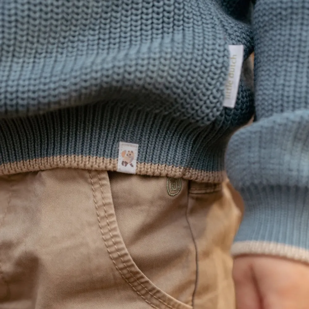 Little Dutch Gebreide trui - Blauw - Forest Friends