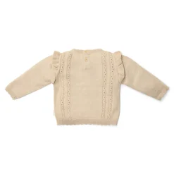 Little Dutch Gebreide trui - Ruffle -  Zand - Fairy Garden