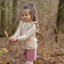 Little Dutch Gebreide trui - Ruffle -  Zand - Fairy Garden